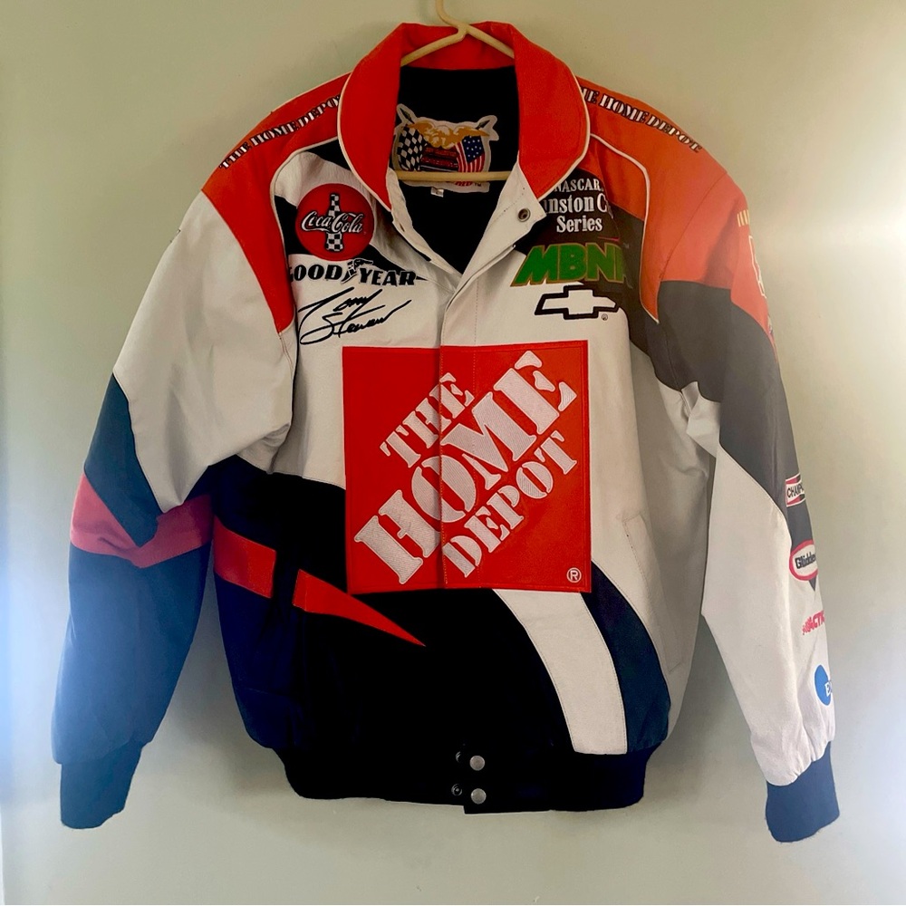 Jeff Hamilton Racing Collection Tony Stewart Leather Jacket Men's Size Large